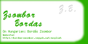 zsombor bordas business card