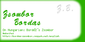 zsombor bordas business card